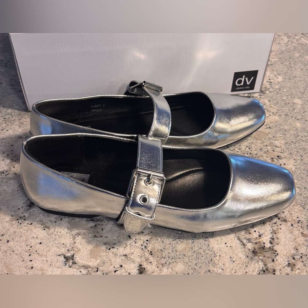 New DV by Dolce Vita-Mellie Silver Flats